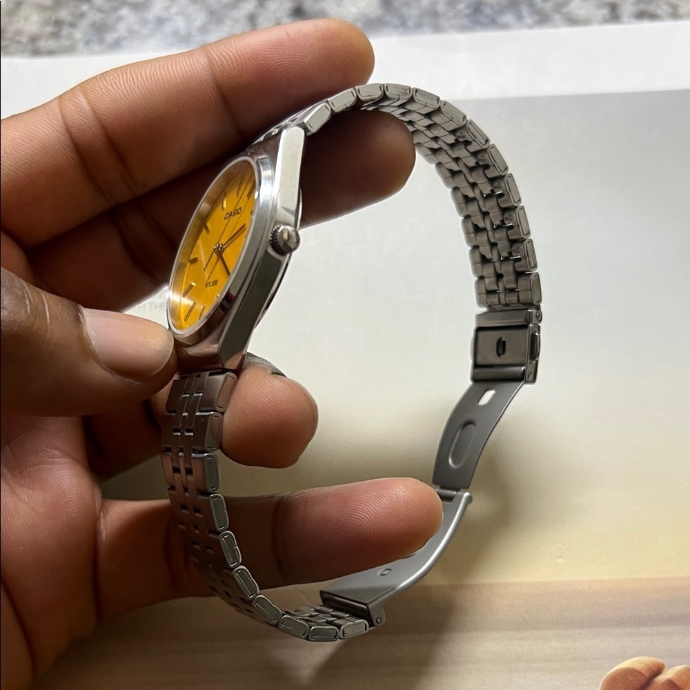 Casio MTP B145 Watch with Yellow Dial - Picture 14 of 15